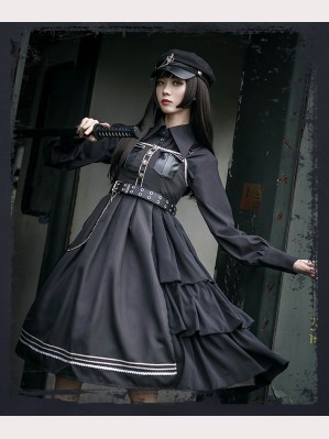 Nightlord Military Gothic Lolita Dress JSK by Cat Highness (CH01)